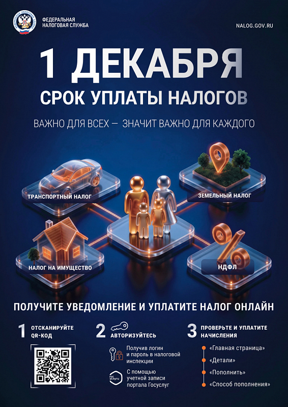 ФНС Колпинского района напоминает